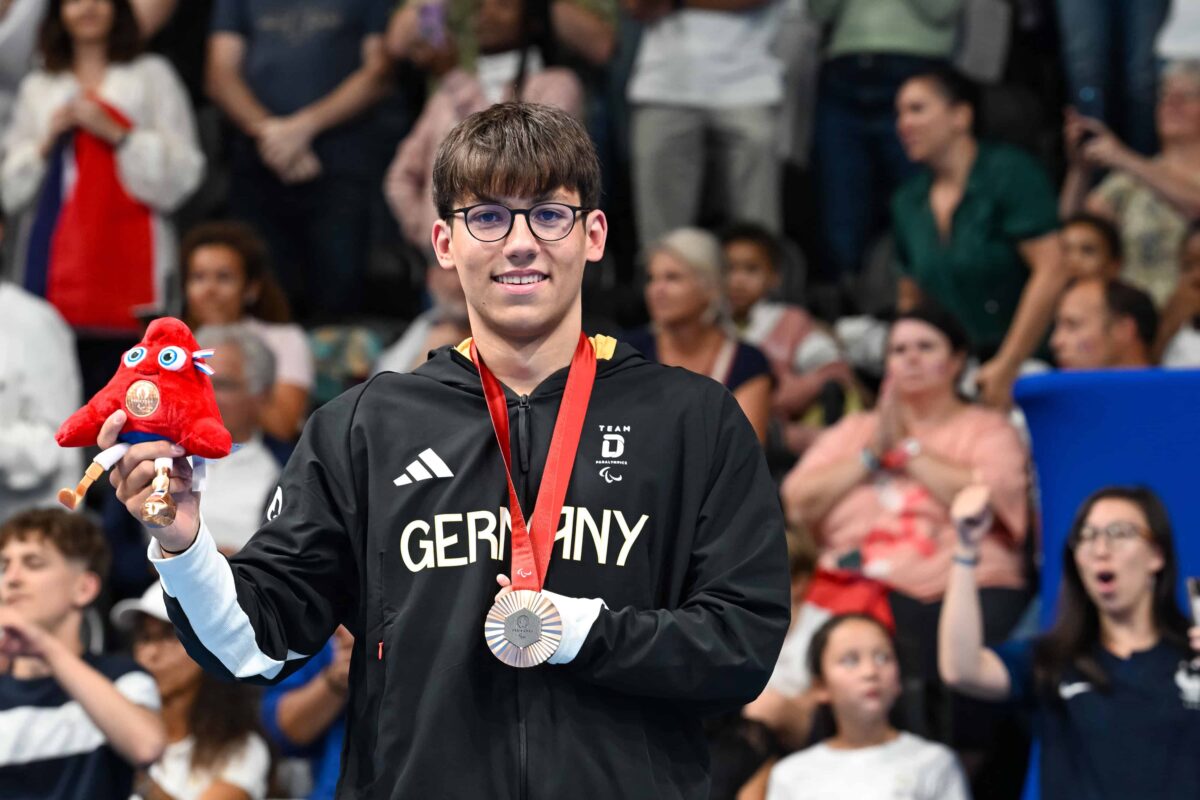 Paralympics Paris 2024 - Para Schwimmen - Maurice Wetekam Deutschland DBS - Bronze - Copyright: © Ralf Kuckuck / DBS