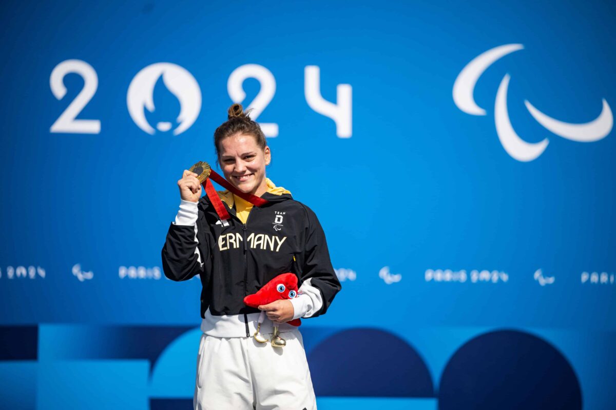 Paralympics Paris 2024 - Para Radsport - Maike Hausberger Deutschland DBS Gold - Copyright: © Kevin Voigt / DBS