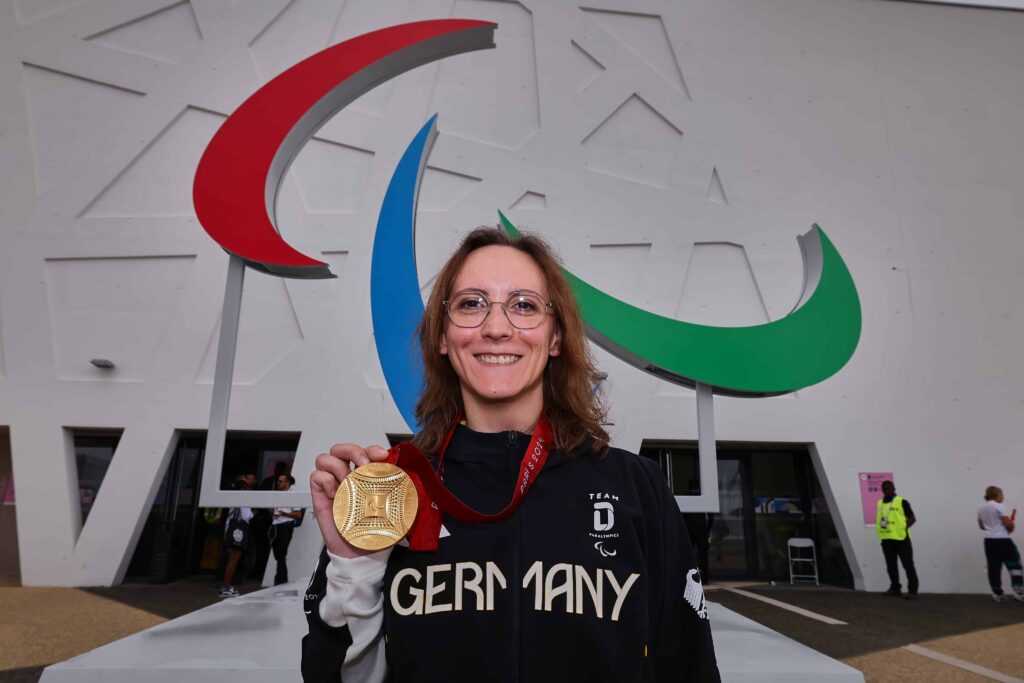 Paralympics Paris 2024 - Para Sportschießen - Natascha Hiltrop Deutschland DBS Gold - Copyright: © Mathias Schulz / DBS Paralympics Paris 2024 - Para Sportschießen - Natascha Hiltrop Deutschland DBS Gold - Copyright: © Mathias Schulz / DBS