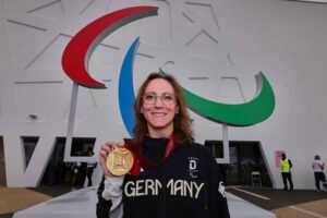 Paralympics Paris 2024 - Para Sportschießen - Natascha Hiltrop Deutschland DBS Gold - Copyright: © Mathias Schulz / DBS