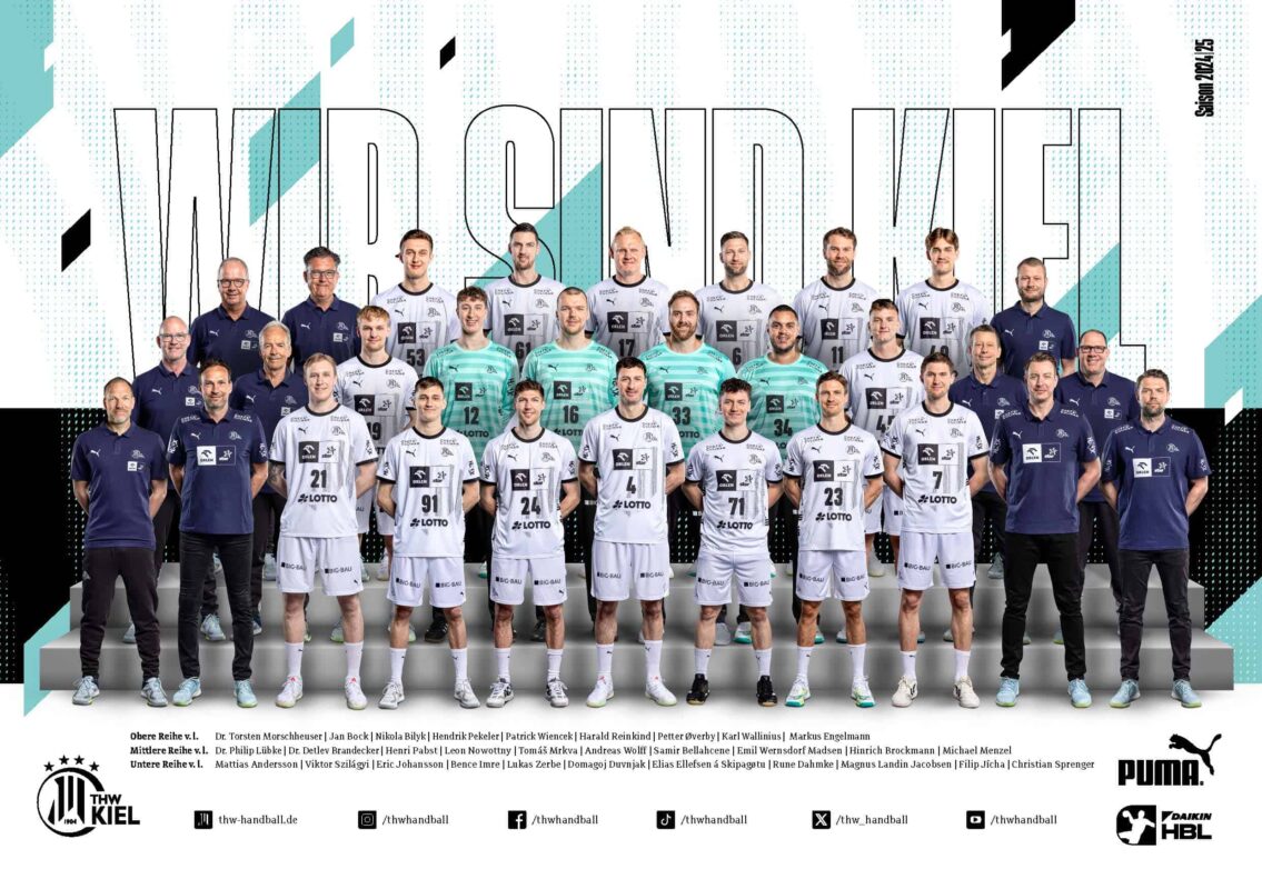 THW Kiel - Handball Bundesliga HBL Saison 2024-2025 - Copyright: THW Kiel