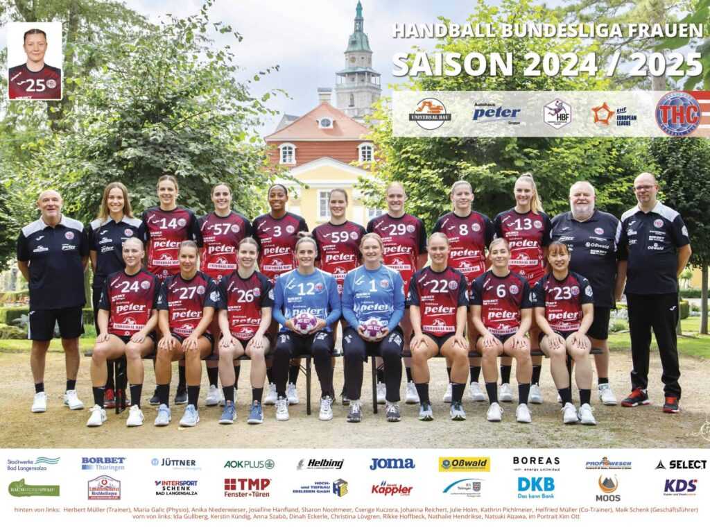 Thüringer HC – Handball Bundesliga HBF und EHF European League Saison 2024-2025 – Copyright: Thüringer HC Thüringer HC – Handball Bundesliga HBF und EHF European League Saison 2024-2025 – Copyright: Thüringer HC
