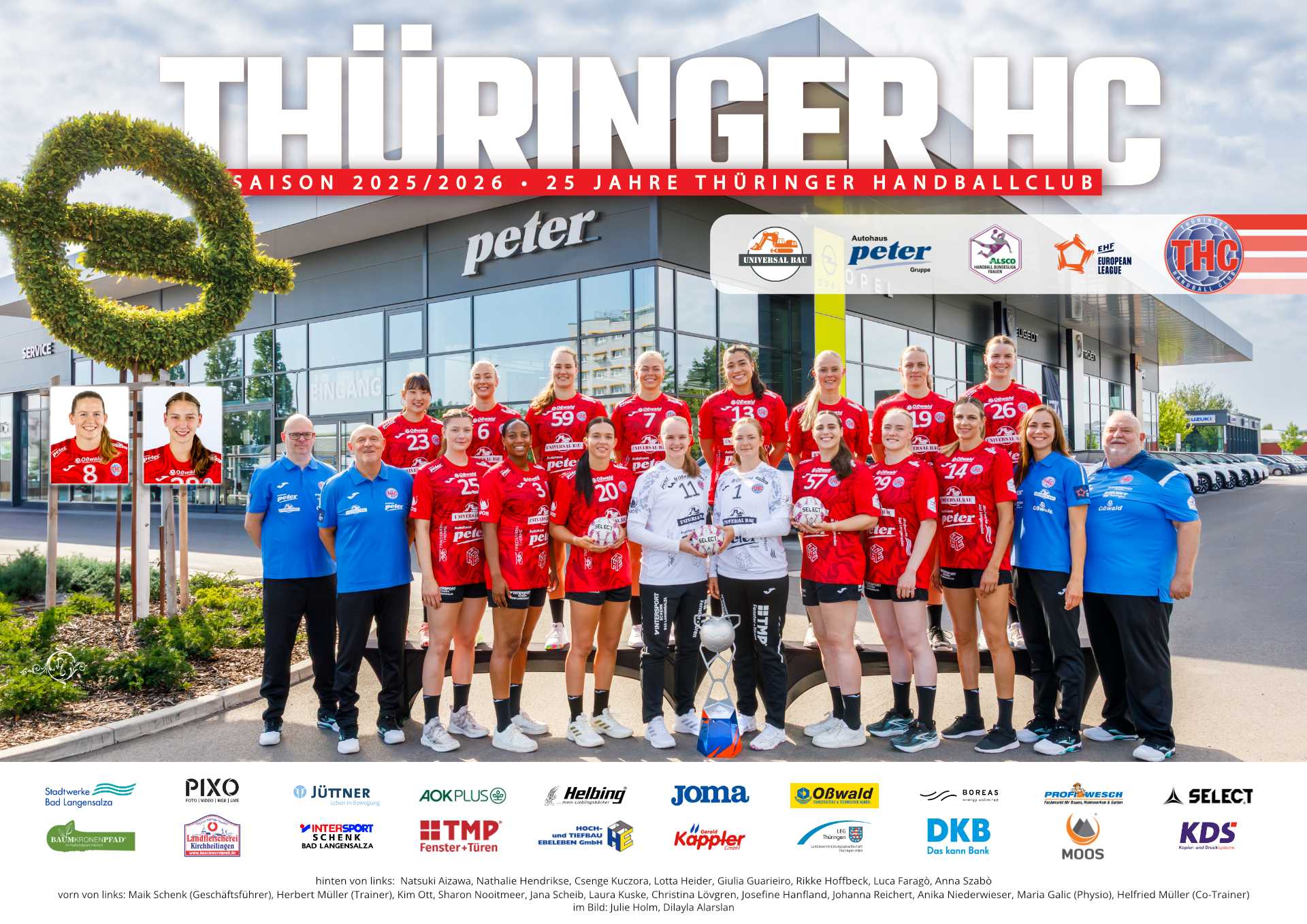 Thüringer HC – Handball Bundesliga HBF und EHF European League Saison 2025-2026 – Copyright: Thüringer HC