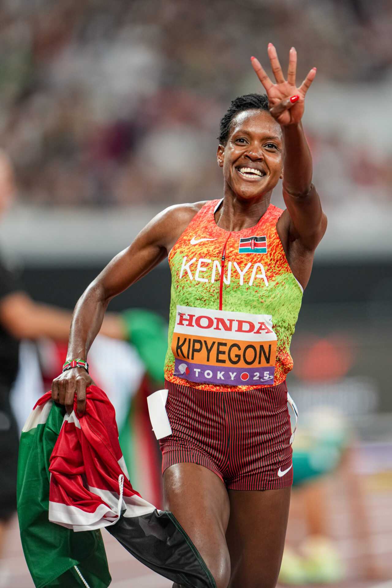 Leichtathletik WM 2025 Tokio - Faith Kipyegon 1500 Meter Weltmeisterin - Copyright: Christel Saneh for World Athletics