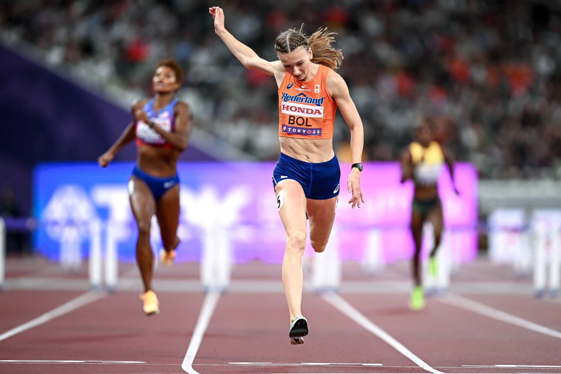 Leichtathletik WM 2025 Tokio - Femke Bol 400 Meter Hürden - Copyright: Mattia Ozbot for World Athletics