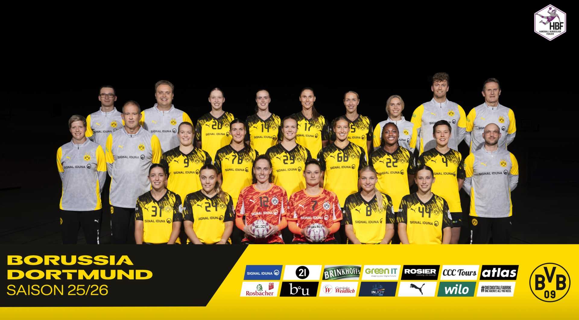 BV Borussia 09 Dortmund – Handball Bundesliga HBF und EHF Champions League Saison 2025/2026 – Copyright: BV. Borussia 09 e.V. Dortmund