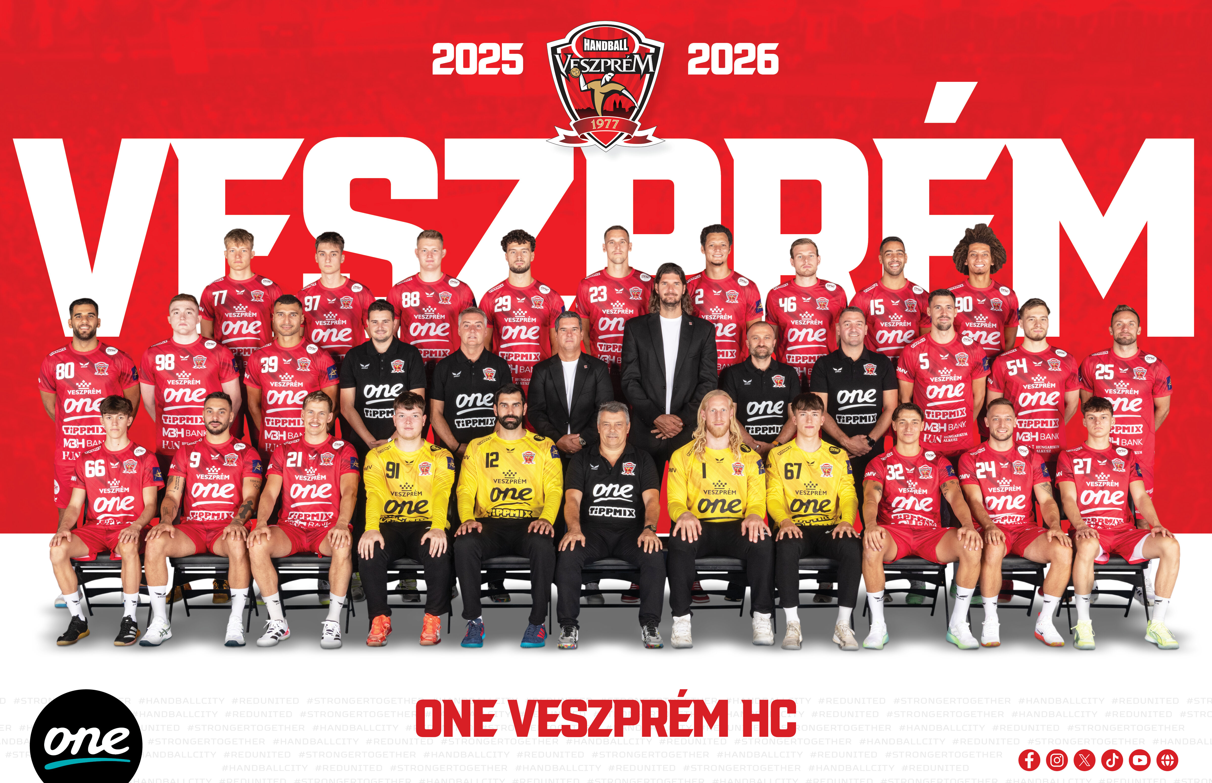 Veszprem HC - Handball Ungarn EHF Champions League Saison 2025/2026 - Copyright: One Veszprem HC Veszprem HC - Handball Ungarn EHF Champions League Saison 2025/2026 - Copyright: One Veszprem HC