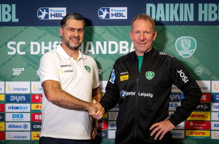 Handball Sportnachrichten - Frank Carstens - Karsten Günther - SC DHfK Leipzig - Copyright: Klaus Trotter