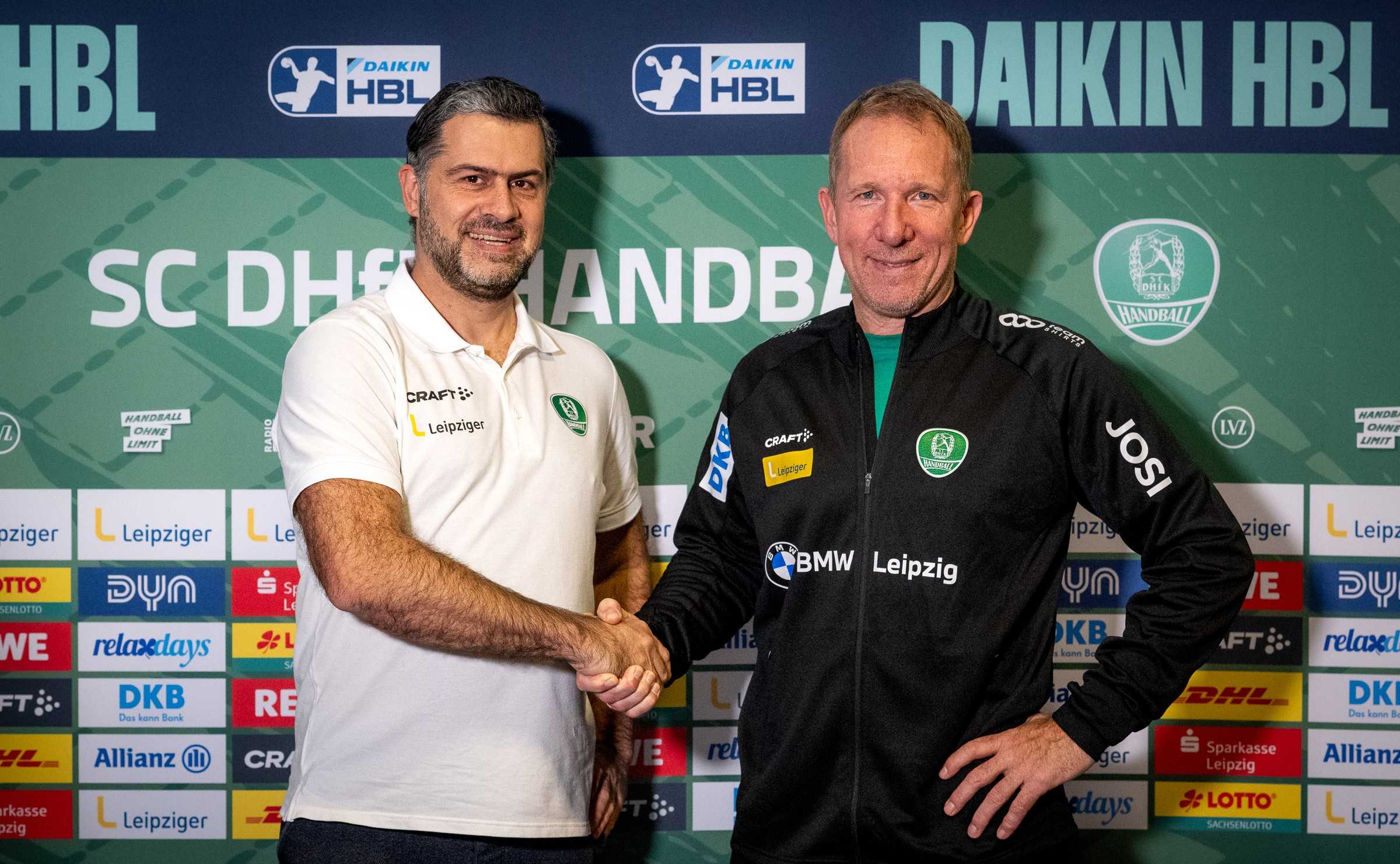 Handball Sportnachrichten - Frank Carstens - Karsten Günther - SC DHfK Leipzig - Copyright: Klaus Trotter