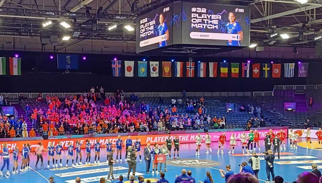 Handball WM 2025 Frauen - Dänemark vs. Frankreich - Player of the Match Sarah Bouktit - Foto Copyright: Privat