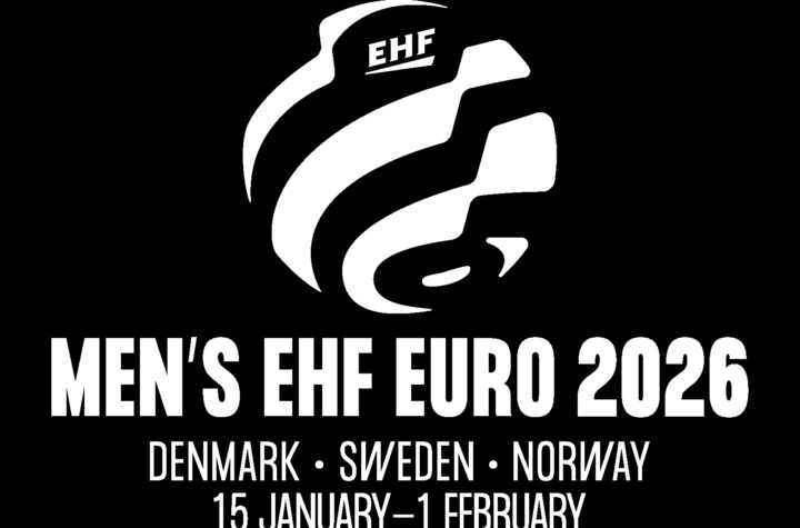 Handball EM 2026 EHF EURO Logo Europameisterschaft der Männer in Dänemark, Schweden, Norwegen - Copyright: EHF