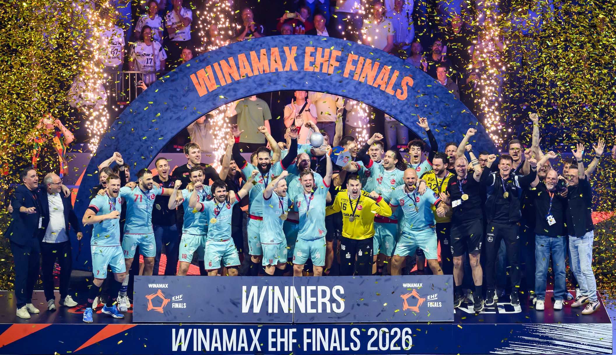 Handball EHF FINALS 2026 - MT Melsungen Sieger - Copyright: EHF/kolektiff