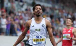 Finals 2026 Leichtathletik DM - Emil Agyekum 400 m Hürden - Copyright: © DLV/Theo Kiefner