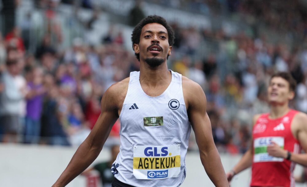 Finals 2026 Leichtathletik DM - Emil Agyekum 400 m Hürden - Copyright: © DLV/Theo Kiefner